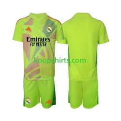 Real Madrid Doelman Vierde Tenue Kinder Voetbalshirts 2024-2025 Korte Mouwen