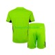 Real Madrid Doelman Thuis Tenue Kinder Voetbalshirts 2023-2024 Korte Mouwen