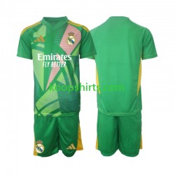 Real Madrid Doelman Derde Tenue Kinder Voetbalshirts 2024-2025 Korte Mouwen