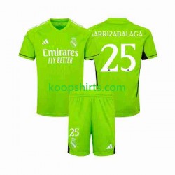 Real Madrid Doelman Thuis Tenue Kinder Voetbalshirts Kepa Arrizabalaga 25 2023-2024 Korte Mouwen