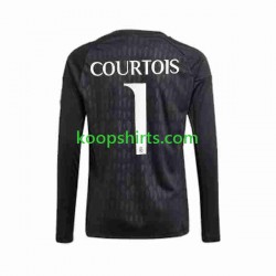 Real Madrid Doelman Uit Tenue Heren Voetbalshirts Thibaut Courtois 1 2023-2024 Lange Mouwen