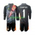 Real Madrid Doelman Uit Zwart Tenue Kinder Voetbalshirts Thibaut Courtois 1 2024-2025 Lange Mouwen