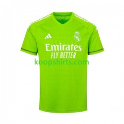 Real Madrid Doelman Thuis Tenue Heren Voetbalshirts Thibaut Courtois 1 2023-2024 Korte Mouwen