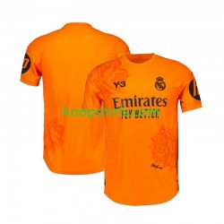 Real Madrid Doelman Derde Oranje Tenue Heren Voetbalshirts Kinder Voetbalshirts Y3 2023-2024 Korte Mouwen