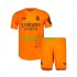 Real Madrid Doelman Derde Oranje Tenue Kinder Voetbalshirts Y3 2023-2024 Korte Mouwen