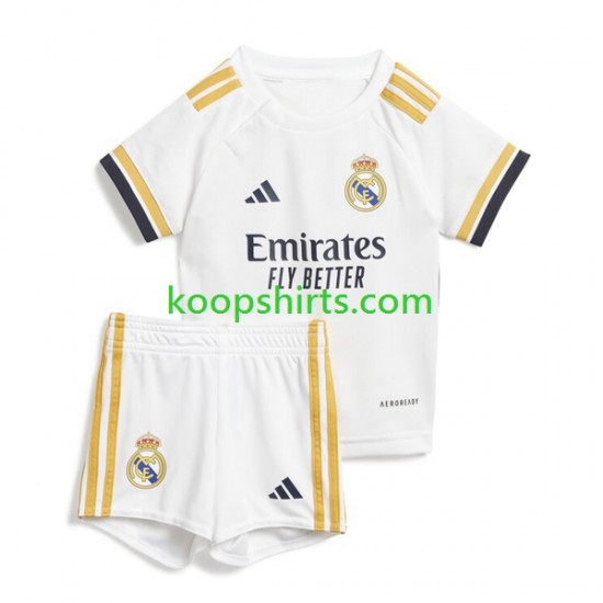 Real Madrid Thuis Tenue Kinder Voetbalshirts 2023-2024 Korte Mouwen Real Madrid Thuis Tenue Kinder Voetbalshirts 2023-2024 Korte Mouwen