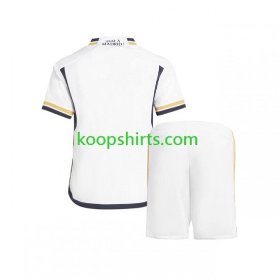 Real Madrid Thuis Tenue Kinder Voetbalshirts 2023-2024 Korte Mouwen