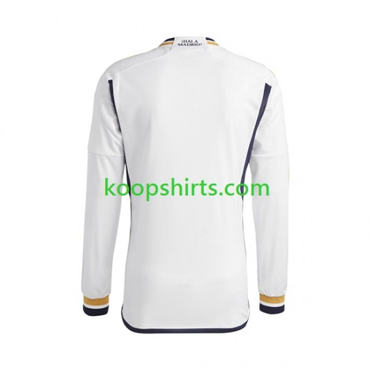 Real Madrid Thuis Tenue Heren Voetbalshirts 2023-2024 Lange Mouwen