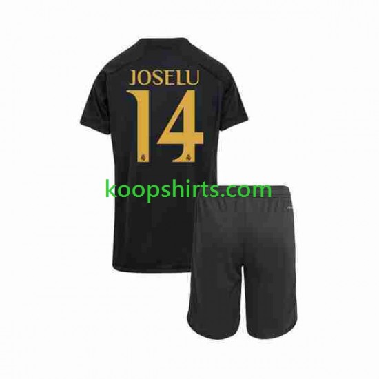 Real Madrid Derde Tenue Kinder Voetbalshirts Joselu 14 2023-2024 Korte Mouwen Real Madrid Derde Tenue Kinder Voetbalshirts Joselu 14 2023-2024 Korte Mouwen