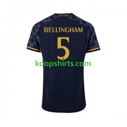 Real Madrid Uit Tenue Heren Voetbalshirts Jude Bellingham 5 2023-2024 Korte Mouwen