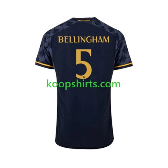 Real Madrid Uit Tenue Heren Voetbalshirts Jude Bellingham 5 2023-2024 Korte Mouwen Real Madrid Uit Tenue Heren Voetbalshirts Jude Bellingham 5 2023-2024 Korte Mouwen