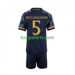 Real Madrid Uit Tenue Kinder Voetbalshirts Jude Bellingham 5 2023-2024 Korte Mouwen