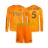 Real Madrid Uit Tenue Kinder Voetbalshirts Jude Bellingham 5 2024-2025 Lange Mouwen