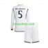 Real Madrid Thuis Tenue Kinder Voetbalshirts Jude Bellingham 5 2023-2024 Lange Mouwen