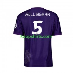 Real Madrid Vierde Paars Tenue Heren Voetbalshirts Jude Bellingham 5 Y-3 2023-2024 Korte Mouwen