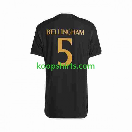 Real Madrid Derde Tenue Heren Voetbalshirts Jude Bellingham 5 2023-2024 Korte Mouwen Real Madrid Derde Tenue Heren Voetbalshirts Jude Bellingham 5 2023-2024 Korte Mouwen