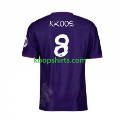 Real Madrid Vierde Paars Tenue Heren Voetbalshirts KROOS 8 Y-3 2023-2024 Korte Mouwen