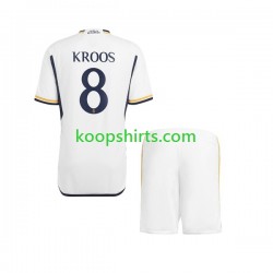 Real Madrid Thuis Tenue Kinder Voetbalshirts Kroos 8 2023-2024 Korte Mouwen