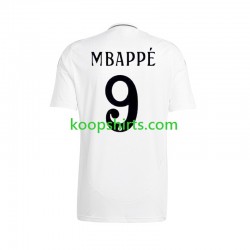 Real Madrid Thuis Tenue Heren Voetbalshirts Kylian Mbappe 9 2024-2025 Korte Mouwen
