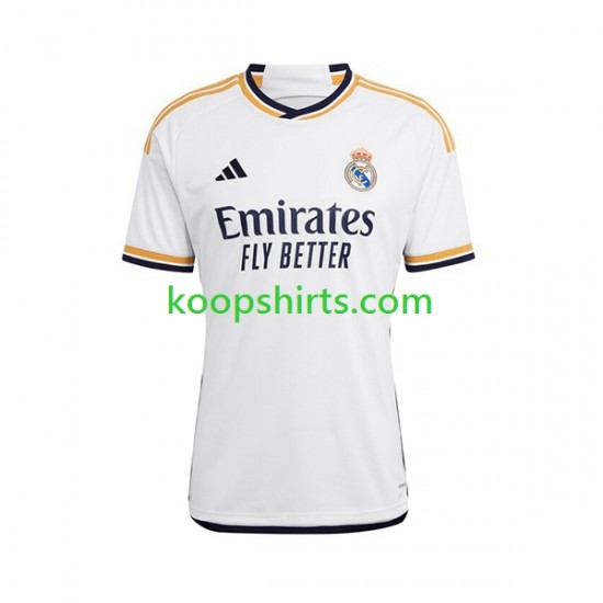 Real Madrid Thuis Tenue Dames Voetbalshirts 2023-2024 Korte Mouwen Real Madrid Thuis Tenue Dames Voetbalshirts 2023-2024 Korte Mouwen
