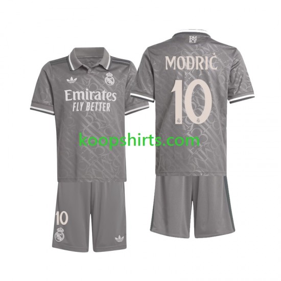 Real Madrid Derde Tenue Kinder Voetbalshirts Modric 10 2024-2025 Korte Mouwen Real Madrid Derde Tenue Kinder Voetbalshirts Modric 10 2024-2025 Korte Mouwen