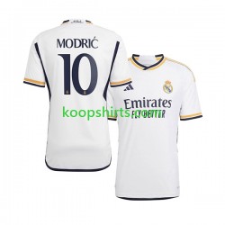 Real Madrid Thuis Tenue Heren Voetbalshirts Modric 10 2023-2024 Korte Mouwen