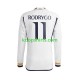Real Madrid Thuis Tenue Heren Voetbalshirts Rodrygo Goes 11 2023-2024 Lange Mouwen