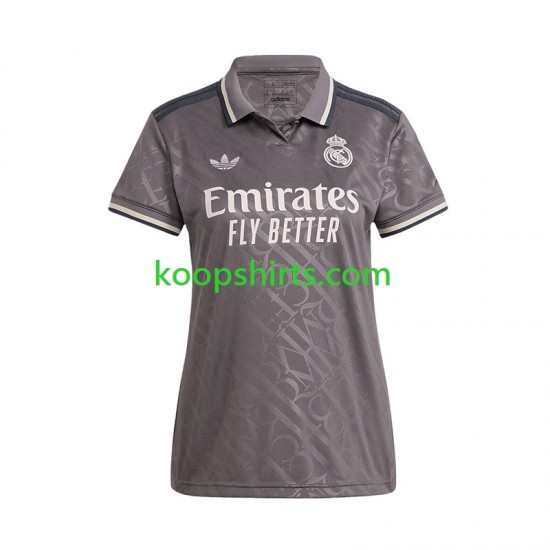 Real Madrid Derde Tenue Dames Voetbalshirts 2024-2025 Korte Mouwen Real Madrid Derde Tenue Dames Voetbalshirts 2024-2025 Korte Mouwen
