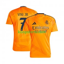 Real Madrid Uit Tenue Heren Voetbalshirts VINI JR 7 2024-2025 Korte Mouwen