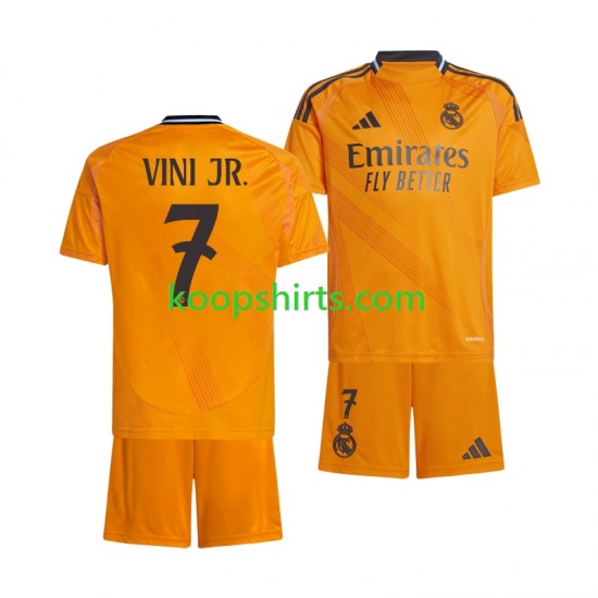 Real Madrid Uit Tenue Kinder Voetbalshirts VINI JR 7 2024-2025 Korte Mouwen Real Madrid Uit Tenue Kinder Voetbalshirts VINI JR 7 2024-2025 Korte Mouwen