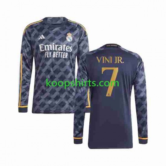 Real Madrid Uit Tenue Heren Voetbalshirts Vini Jr 7 2023-2024 Lange Mouwen Real Madrid Uit Tenue Heren Voetbalshirts Vini Jr 7 2023-2024 Lange Mouwen