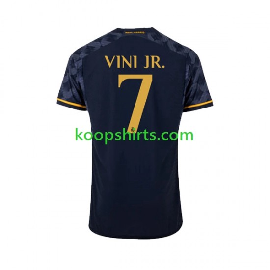Real Madrid Uit Tenue Heren Voetbalshirts Vinicius Junior 7 2023-2024 Korte Mouwen Real Madrid Uit Tenue Heren Voetbalshirts Vinicius Junior 7 2023-2024 Korte Mouwen