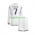 Real Madrid Thuis Tenue Kinder Voetbalshirts Vinicius Junior 7 2023-2024 Lange Mouwen