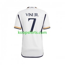 Real Madrid Thuis Tenue Heren Voetbalshirts Vinicius Junior 7 2023-2024 Korte Mouwen