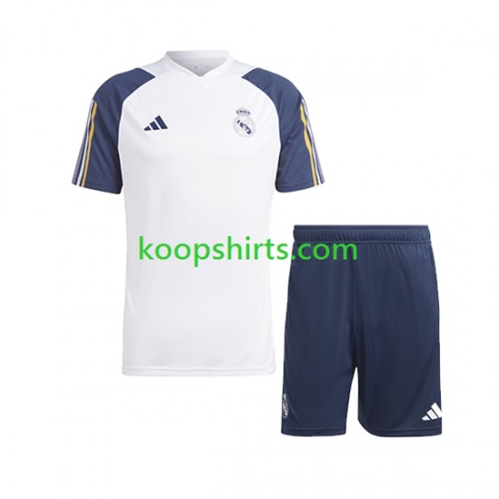 Real Madrid Wit Voetbal training shirt en shorts 2023-2024 Real Madrid Wit Voetbal training shirt en shorts 2023-2024
