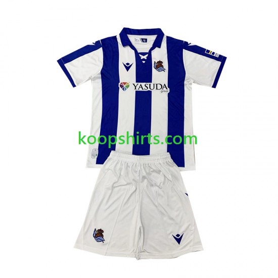 Real Sociedad Thuis Tenue Kinder Voetbalshirts 2024-2025 Korte Mouwen Real Sociedad Thuis Tenue Kinder Voetbalshirts 2024-2025 Korte Mouwen