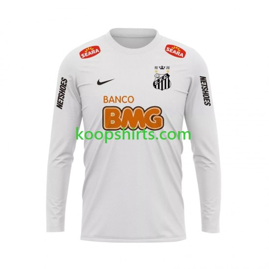 Santos FC Retro Thuis Tenue Heren Voetbalshirts 2011-2012 Lange Mouwen Santos FC Retro Thuis Tenue Heren Voetbalshirts 2011-2012 Lange Mouwen