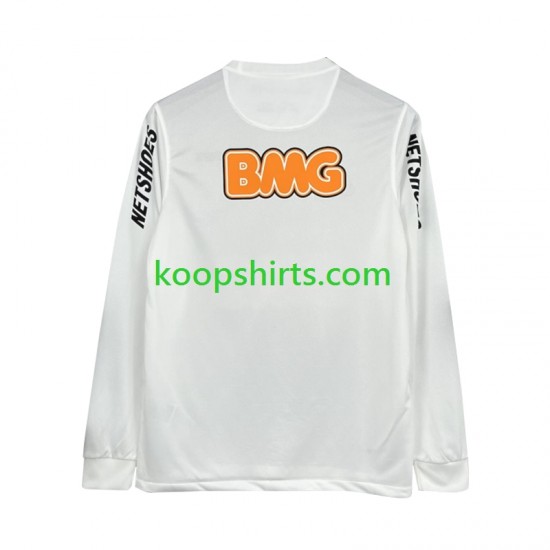 Santos FC Retro Thuis Tenue Heren Voetbalshirts 2011-2012 Lange Mouwen