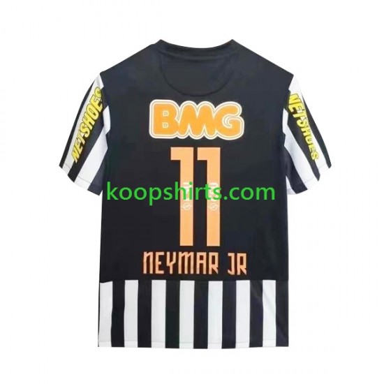 Retro Uit Tenue Heren Voetbalshirts Santos Neymar JR 11 2011-2012 Korte Mouwen Retro Uit Tenue Heren Voetbalshirts Santos Neymar JR 11 2011-2012 Korte Mouwen