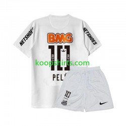 Retro Thuis Tenue Kinder Voetbalshirts Santos PELE 10 2011-2012 Korte Mouwen