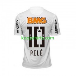 Retro Thuis Tenue Heren Voetbalshirts Santos PELE 10 2011-2012 Korte Mouwen