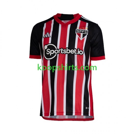 Sao Paulo Uit Tenue Heren Voetbalshirts 2023-2024 Korte Mouwen Sao Paulo Uit Tenue Heren Voetbalshirts 2023-2024 Korte Mouwen