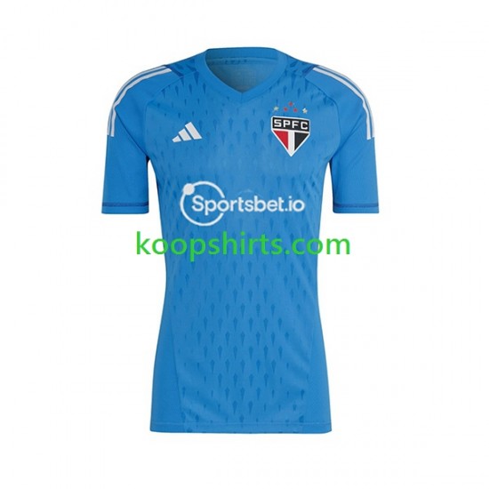 Sao Paulo Doelman Uit Tenue Heren Voetbalshirts 2023 Korte Mouwen Sao Paulo Doelman Uit Tenue Heren Voetbalshirts 2023 Korte Mouwen