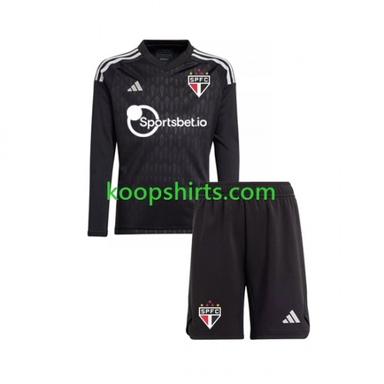 Sao Paulo Doelman Thuis Tenue Kinder Voetbalshirts 2023-2024 Lange Mouwen Sao Paulo Doelman Thuis Tenue Kinder Voetbalshirts 2023-2024 Lange Mouwen