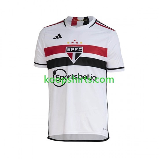Sao Paulo Thuis Tenue Heren Voetbalshirts 2023 Korte Mouwen Sao Paulo Thuis Tenue Heren Voetbalshirts 2023 Korte Mouwen