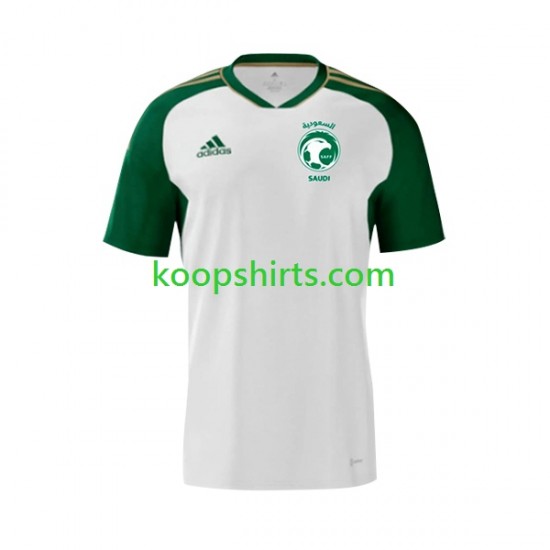 Saoedi-Arabië Uit Tenue Heren Voetbalshirts 2023 Korte Mouwen Saoedi-Arabië Uit Tenue Heren Voetbalshirts 2023 Korte Mouwen