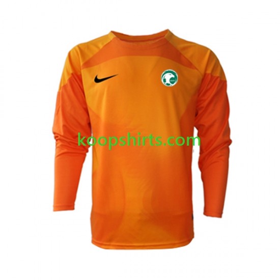 WK 2022 Saoedi-Arabië Doelman Uit Tenue Heren Voetbalshirts Lange Mouwen WK 2022 Saoedi-Arabië Doelman Uit Tenue Heren Voetbalshirts Lange Mouwen