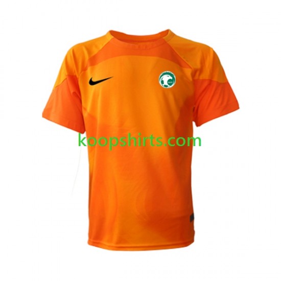 WK 2022 Saoedi-Arabië Doelman Uit Tenue Heren Voetbalshirts Korte Mouwen WK 2022 Saoedi-Arabië Doelman Uit Tenue Heren Voetbalshirts Korte Mouwen