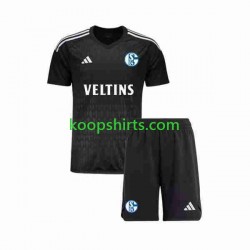 Schalke 04 Doelman Uit Tenue Kinder Voetbalshirts 2023-2024 Korte Mouwen