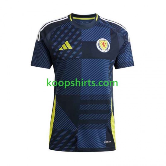 EK 2024 Schotland Thuis Tenue Heren Voetbalshirts Korte Mouwen EK 2024 Schotland Thuis Tenue Heren Voetbalshirts Korte Mouwen
